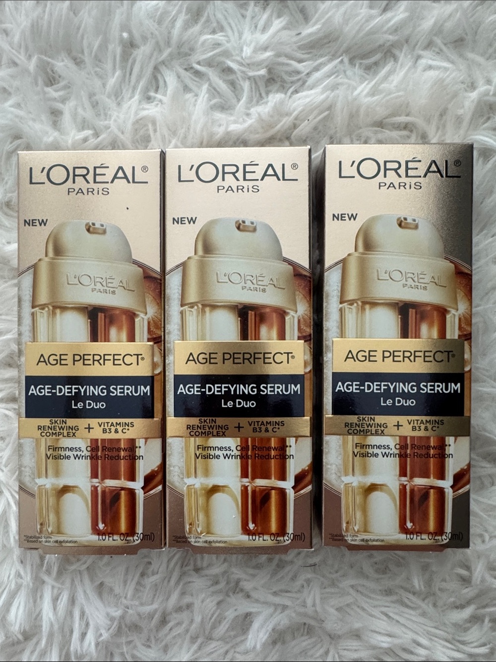 L’Oréal Age Perfect Age-Defying Serum Le Duo - 3 pack!